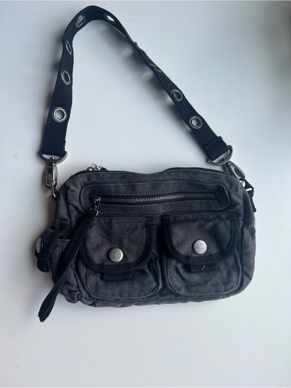Of the Earth Multi-Pocket Canvas Shoulder Bag